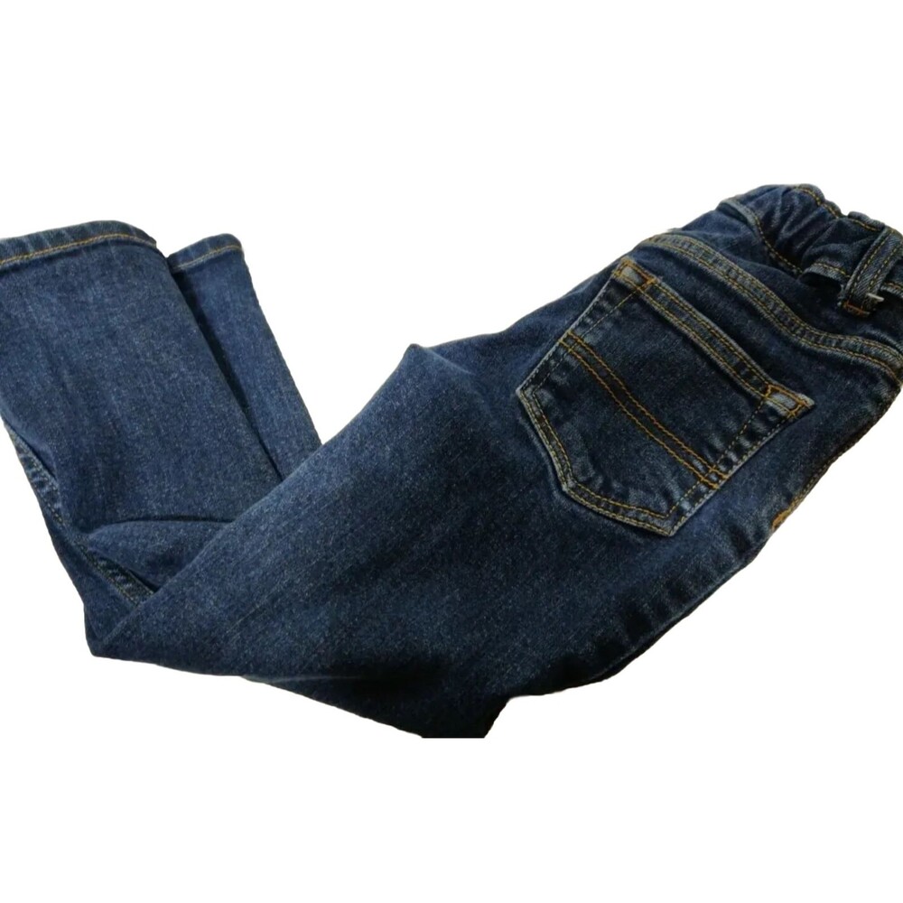 Oshkosh Bgosh Skinny Jeans Girls Size 5R Adjustable Waist Dark Wash Minimal Wear